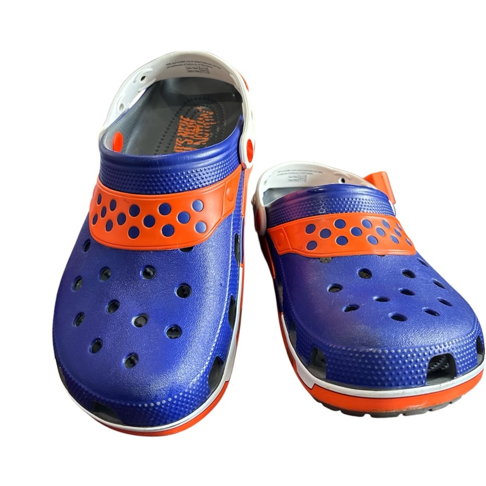 Crocs Classic Hasbro Nerf Clogs Blue Orange
Unisex Size Men's 8 Women's 10